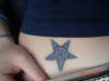 Swirly Star tattoo