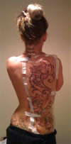 1/2 back piece tattoo