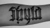 Daughter's name ambigram tattoo