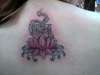 Lotus flower with my sons name tattoo