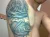 celtic shoulder armor. tattoo