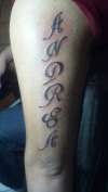 daughter name tattoo