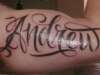 my sons name tattoo