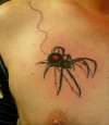 3D SPIDER tattoo