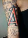 Anaheim Angel A tattoo