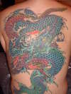 Fire and Water Dragon tattoo