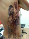 Jesus side view tattoo