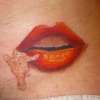 Lips tattoo