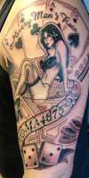 Pin up girl tattoo