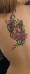 Tigerfly & Orchids tattoo