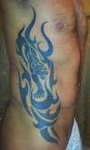 Tribal Panther Rib Cage tattoo