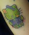 Zombie Hello Kitty tattoo
