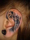 bio mech ear :) tattoo