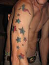 half stars tattoo