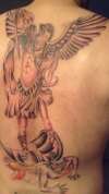 Angel vs Demon tattoo