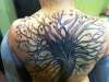 Back tree tattoo