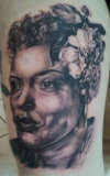Billie Holiday tattoo