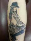 Chola Pin-up tattoo