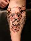 Custom skull work (unfinished) tattoo