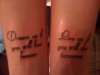 Quotes on my wrists tattoo