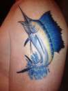 Sailfish -  arm tat tattoo