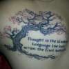 "Thought is the blossom.." tattoo