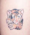 Meg's Tiger Tattoo