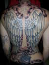 wings background tattoo