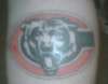Chicago Bears logo tattoo
