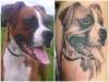 Dog portrait tattoo