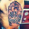 Pirate ship-CR tattoo