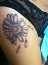 Sun flower tattoo