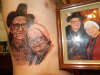 portrait tribute to grandparents tattoo