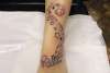 stars and swirls tattoo