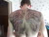 wings outline tattoo