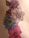 Family birth flowers tattoo