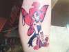 Gothic tinker bell tattoo