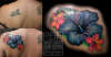 Hibiscus Coverup tattoo