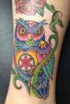 Pennsylvania Dutch Owl tattoo