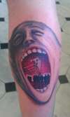 Pink Floyd - The Wall: Screaming Face tattoo
