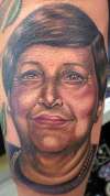 grandma portrait by Beto Munoz tattoo