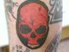 red skull tattoo