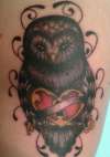 traditional owl tattoo