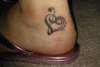 Bass & Treble Clef Heart tattoo