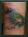 Frog and Bee Tattoo
