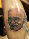 Ghandi tattoo