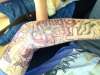 My boyfriends religious arm! tattoo