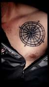 Nordic Star Compass tattoo
