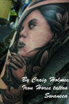 Religious Angel tattoo by Craig Holmes