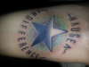 Tribute to atheistic existentialism tattoo
